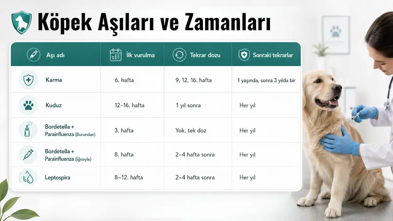 Köpek aşı takvimi
